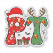 Sticker Thérapie physique de Noël  (Devant)