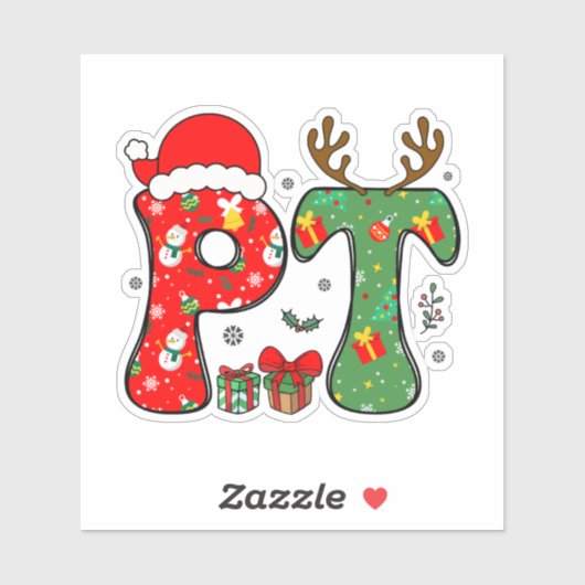Sticker Thérapie physique de Noël  (Feuille)