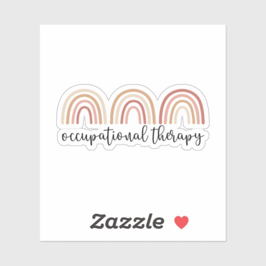 Sticker Thérapie professionnelle mignonne OT Rainbow (Feuille)