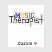 Sticker Thérapiste de musique (Feuille)