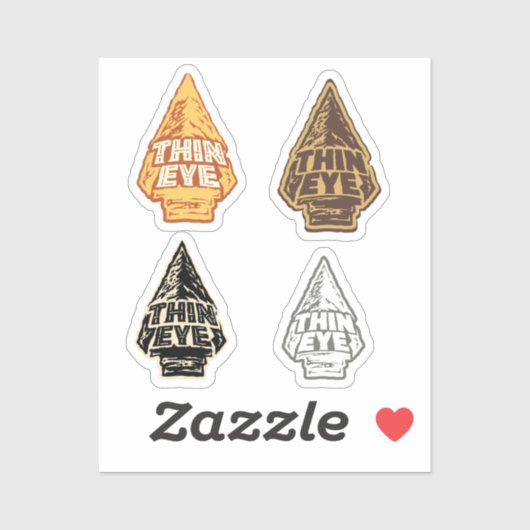 Sticker Thin Eye (Feuille)