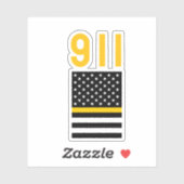 Sticker Thin Gold Line (United States) (Feuille)