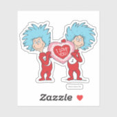 Sticker Thing One Thing Two Je t'aime (Feuille)