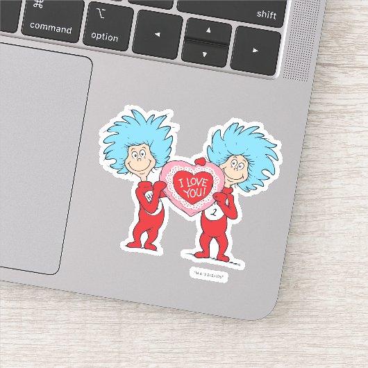 Sticker Thing One Thing Two Je t'aime (Détail)