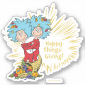 Sticker Thing One Thing Two Joyeux Things-Giving! (Devant)