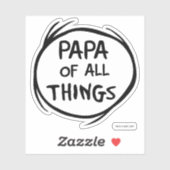 Sticker Thing One Thing Two - Papa de toutes choses (Feuille)