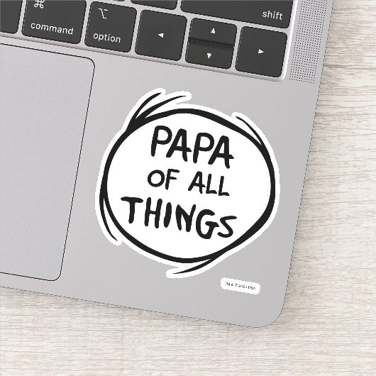 Sticker Thing One Thing Two - Papa de toutes choses (Détail)