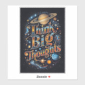 Sticker Think Big Thoughts – Colour Burst (Feuille)