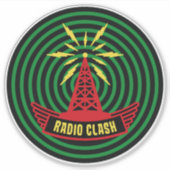 Sticker This Is Radio Clash On Pirate Satellite Parody (Devant)