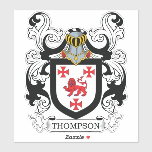 Sticker Thompson Family Crest (Feuille)