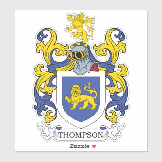 Sticker Thompson Family Crest (Feuille)