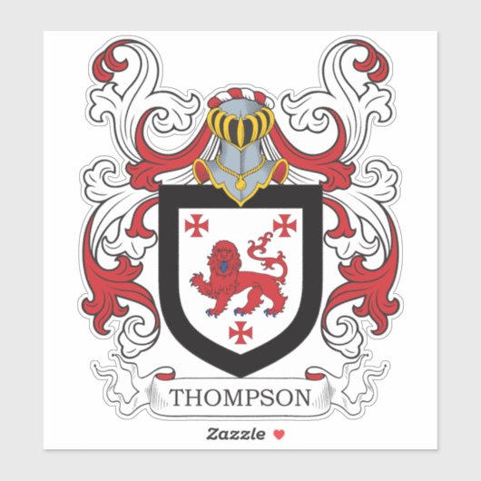 Sticker Thompson Family Crest (Feuille)