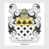 Sticker Thompson Family Crest (Feuille)