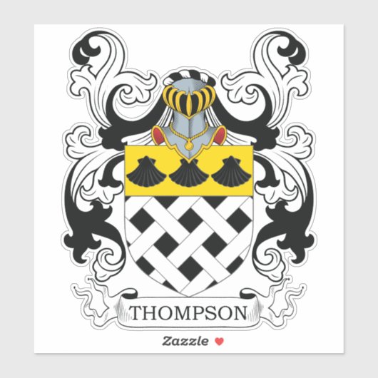 Sticker Thompson Family Crest (Feuille)