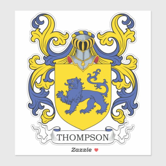 Sticker Thompson Family Crest (Feuille)