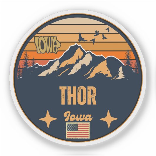 Sticker Thor, Iowa (Devant)