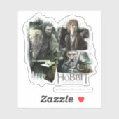 Sticker THORIN OAKENSHIELD™, BILBO BAGGINS™, & Gandalf Art (Feuille)