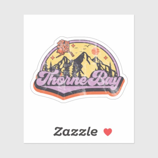 Sticker Thorne Bay, Alaska (Feuille)