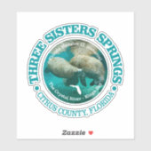 Sticker Three Sisters Springs (rd) (Feuille)