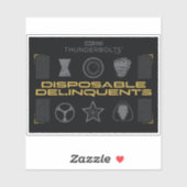 Sticker Thunderbolts* | Disposable Delinquents (Feuille)