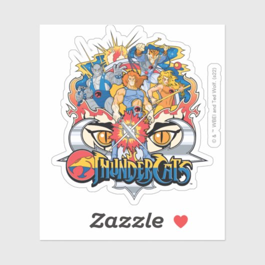 Sticker ThunderCats | Graphique du groupe Firey (Feuille)