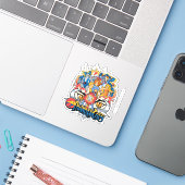 Sticker ThunderCats | Graphique du groupe Firey (Ordinateur portable avec iPhone)