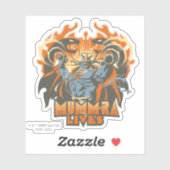 Sticker ThunderCats | Mumm-Ra Vit (Feuille)