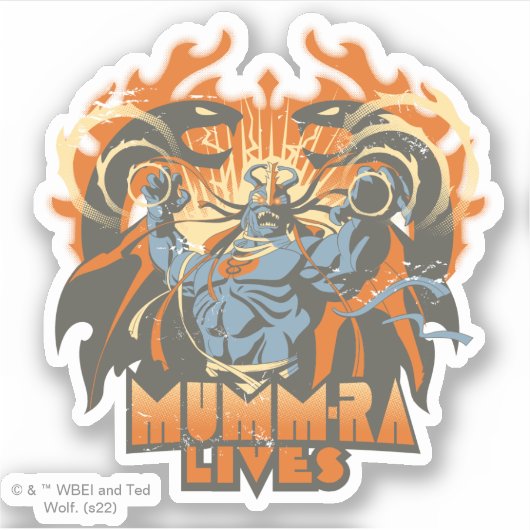Sticker ThunderCats | Mumm-Ra Vit (Devant)