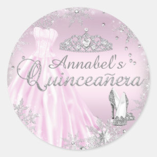 Sticker Tiara Quinceanera Rosée