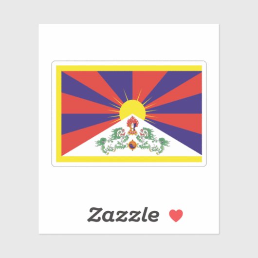 Sticker Tibet (Feuille)