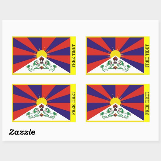 Sticker Tibet libre (Feuille)