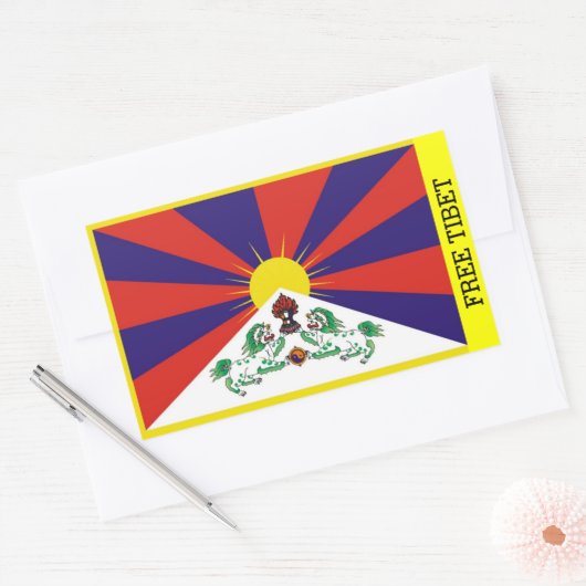 Sticker Tibet libre (Enveloppe)