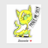 STICKER TICKME ME SILLY CAT1 (Feuille)