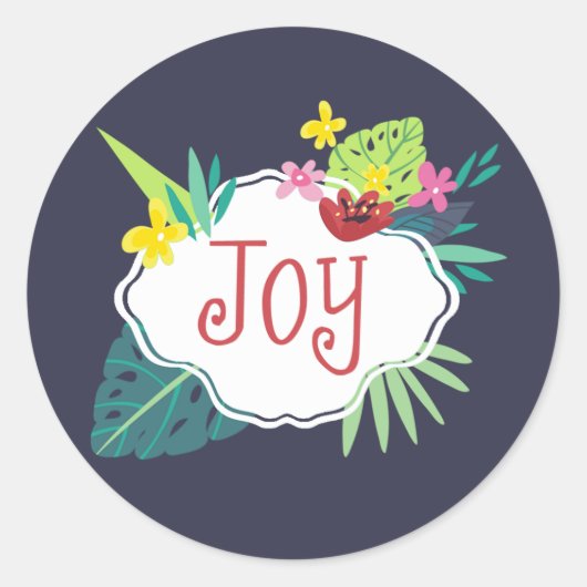 Sticker Tidings Tropical Étiquette (Devant)