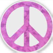 Sticker Tie Dye Peace Sign (Devant)