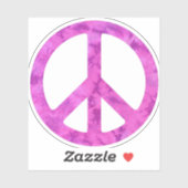Sticker Tie Dye Peace Sign (Feuille)