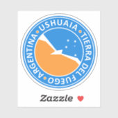 Sticker Tierra del Fuego Ushuaia (Feuille)