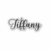 Sticker Tiffany Name - Calligraphie manuscrite (Devant)