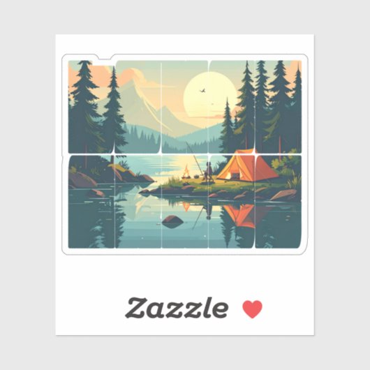 Sticker Tige tactile rétro personnalisable Typographie ext (Feuille)