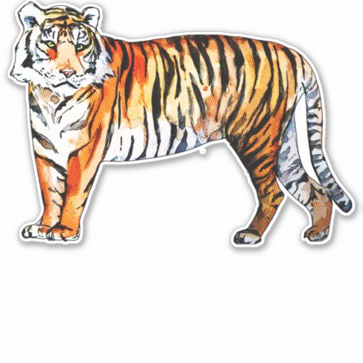 Sticker Tiger (Devant)