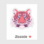 Sticker Tiger Head Asie Faune Animal Wild Cat Tiger. Pe (Feuille)