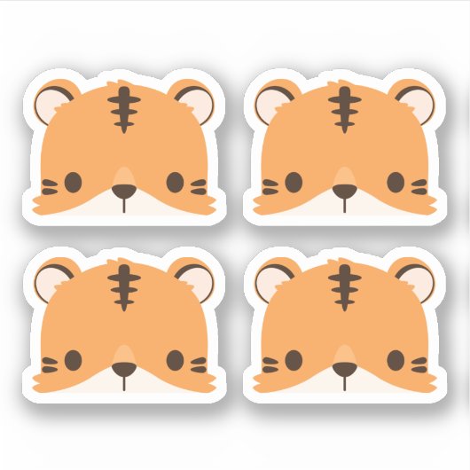 Sticker Tiger mignon (Devant)