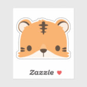 Sticker Tiger mignon (Feuille)