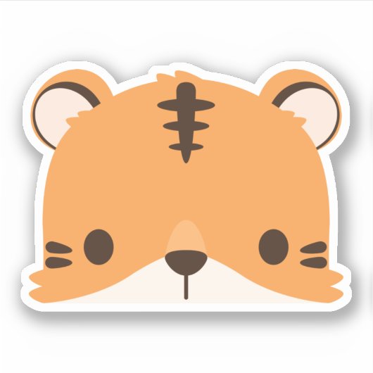 Sticker Tiger mignon (Devant)
