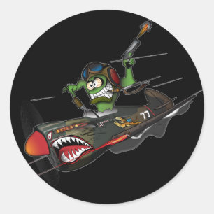 Sticker Tiger Volant