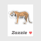 Sticker Tigre (Feuille)
