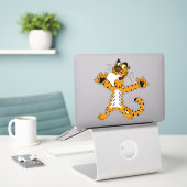 Sticker Tigre (Ordinateur portable sur le bureau)