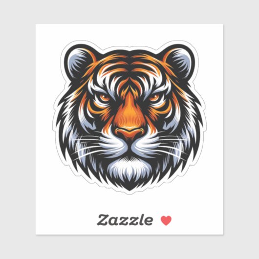 Sticker Tigre (Feuille)