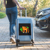 Sticker Tigre à flowers (Valise Insitu)