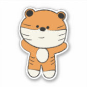 Sticker Tigre adorable (Devant)